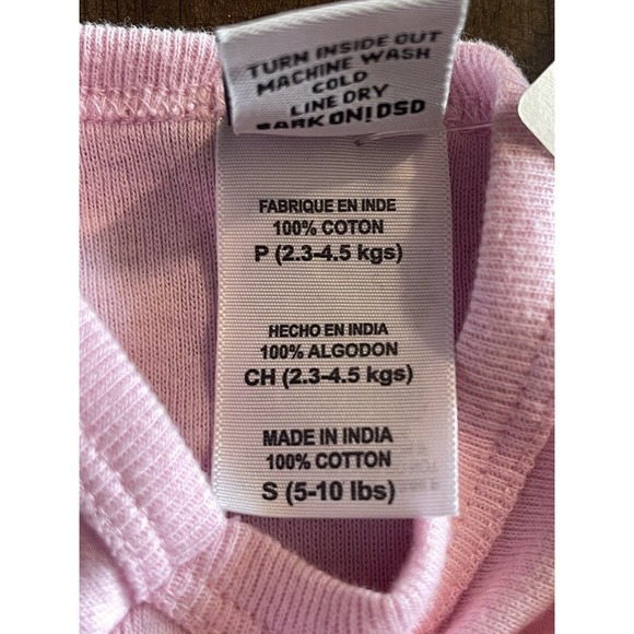 Doggy Style Designs Girl Pink T-Shirt for Dogs Size Small Birthday Girl Tank - Picture 7 of 7